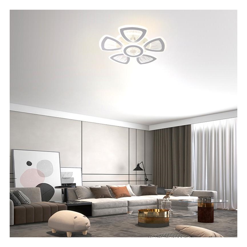 Dimbare LED bevestigde hanglamp LED/145W/230V 3000-6500K + afstandsbediening