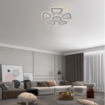 Dimbare LED bevestigde hanglamp LED/145W/230V 3000-6500K + afstandsbediening