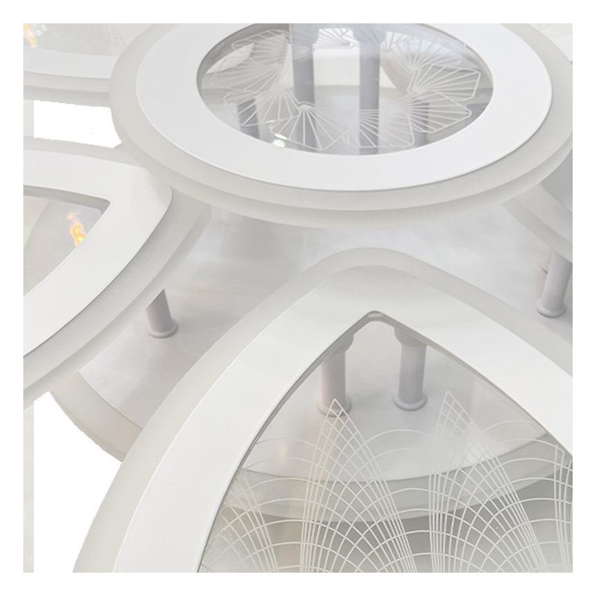 Dimbare LED bevestigde hanglamp LED/145W/230V 3000-6500K + afstandsbediening