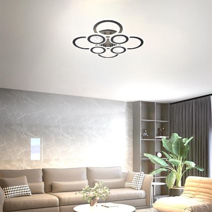 Dimbare LED bevestigde hanglamp LED/200W/230V 3000-6500K + afstandsbediening