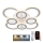 Dimbare LED bevestigde hanglamp LED/200W/230V 3000-6500K + afstandsbediening