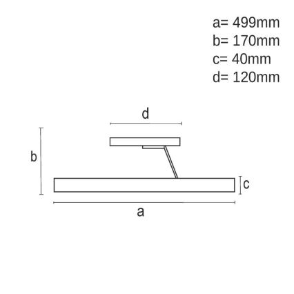 Dimbare LED bevestigde hanglamp LED/40W/230V 3000-6500K goud + afstandsbediening