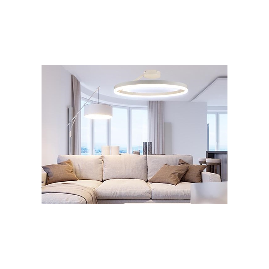 Dimbare LED bevestigde hanglamp LED/40W/230V 3000-6500K wit + afstandsbediening