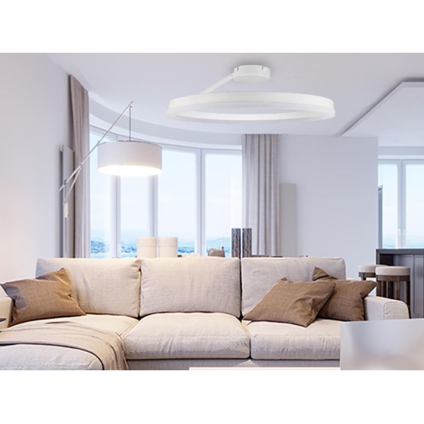 Dimbare LED bevestigde hanglamp LED/40W/230V 3000-6500K wit + afstandsbediening