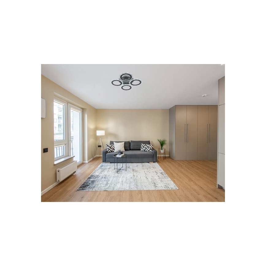 Dimbare LED bevestigde hanglamp LED/55W/230V 3000-6500K + afstandsbediening
