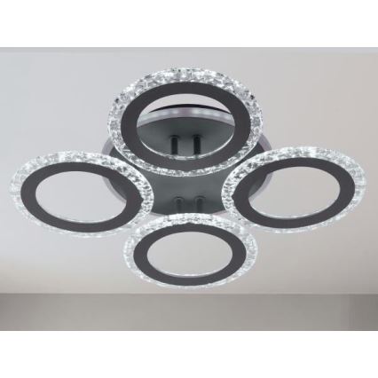 Dimbare LED bevestigde hanglamp LED/55W/230V 3000-6500K + afstandsbediening