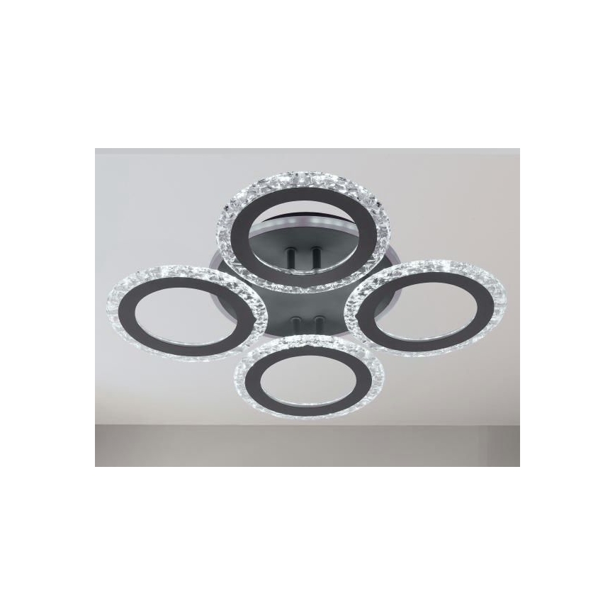 Dimbare LED bevestigde hanglamp LED/55W/230V 3000-6500K + afstandsbediening