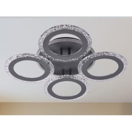 Dimbare LED bevestigde hanglamp LED/55W/230V 3000-6500K + afstandsbediening