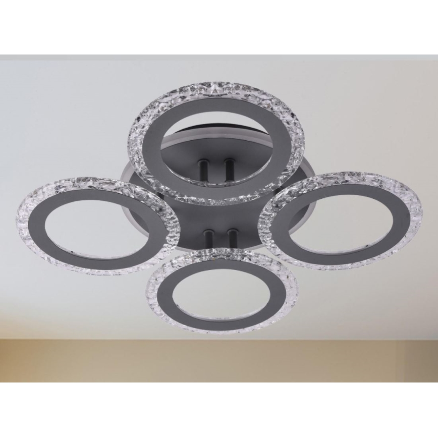 Dimbare LED bevestigde hanglamp LED/55W/230V 3000-6500K + afstandsbediening