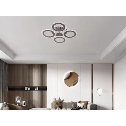Dimbare LED bevestigde hanglamp LED/55W/230V 3000-6500K + afstandsbediening