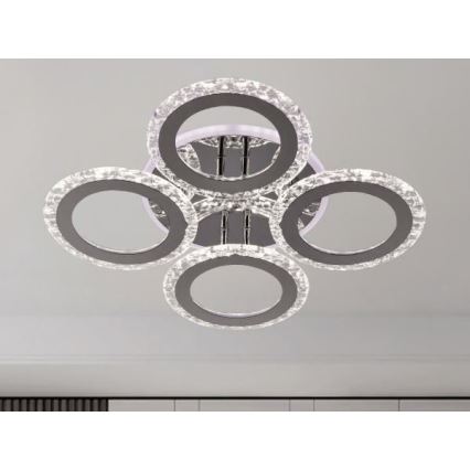 Dimbare LED bevestigde hanglamp LED/55W/230V 3000-6500K + afstandsbediening
