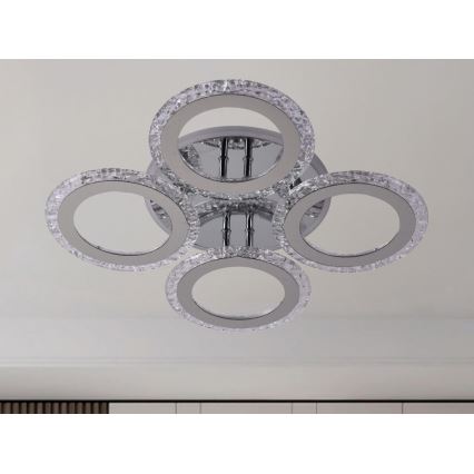 Dimbare LED bevestigde hanglamp LED/55W/230V 3000-6500K + afstandsbediening