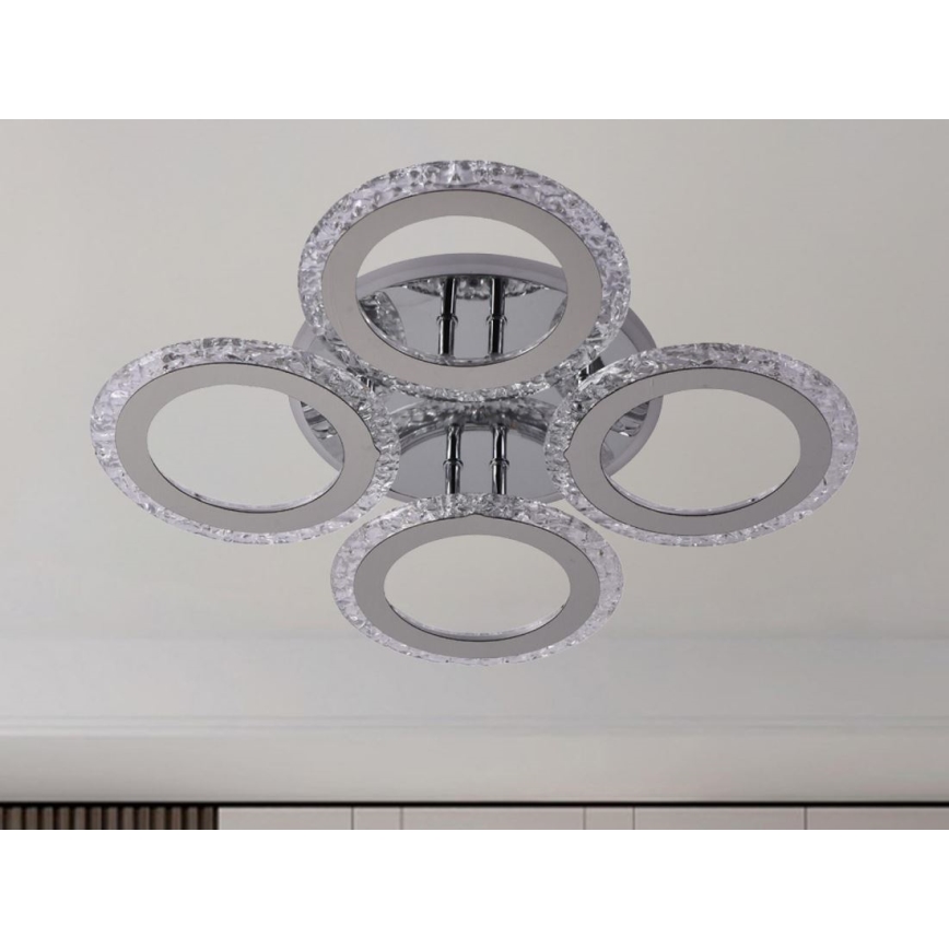 Dimbare LED bevestigde hanglamp LED/55W/230V 3000-6500K + afstandsbediening