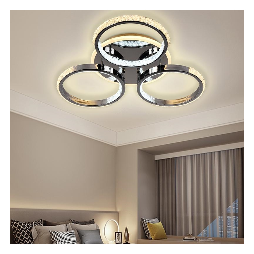 Dimbare LED bevestigde hanglamp LED/60W/230V 3000-6500K + afstandsbediening