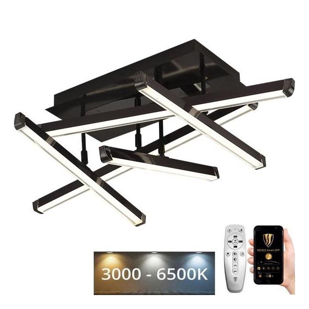 Dimbare LED bevestigde hanglamp LED/60W/230V 3000-6500K + afstandsbediening
