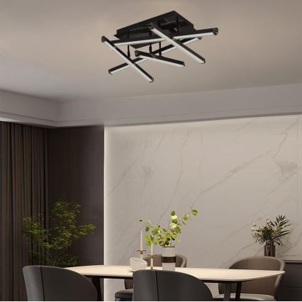 Dimbare LED bevestigde hanglamp LED/60W/230V 3000-6500K + afstandsbediening