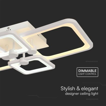 Dimbare LED bevestigde hanglamp LED/70W/230V 3000-6500K + afstandsbediening