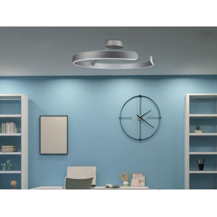 Dimbare LED bevestigde hanglamp LED/72W/230V 3000-6500K mat chroom + afstandsbediening