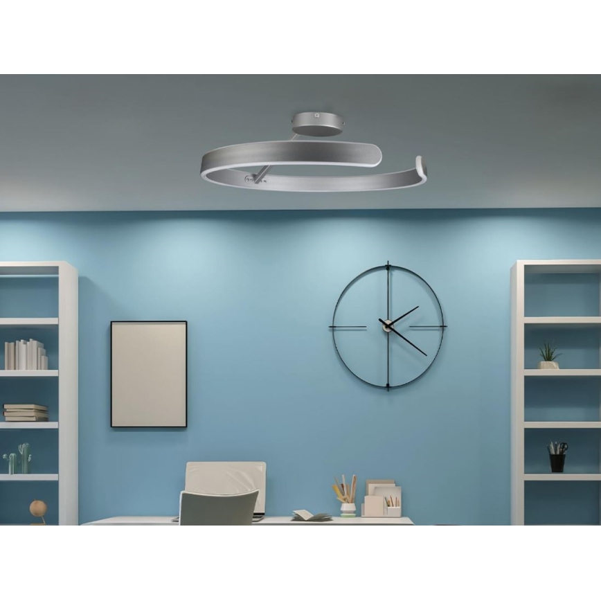 Dimbare LED bevestigde hanglamp LED/72W/230V 3000-6500K mat chroom + afstandsbediening
