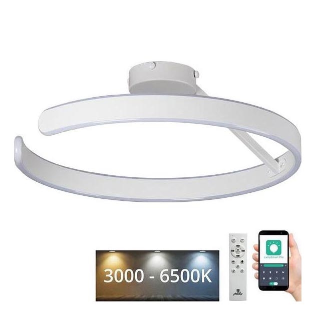 Dimbare LED bevestigde hanglamp LED/72W/230V 3000-6500K wit + afstandsbediening