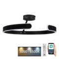 Dimbare LED bevestigde hanglamp LED/72W/230V 3000-6500K zwart + afstandsbediening