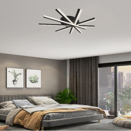 Dimbare LED bevestigde hanglamp LED/75W/230V 3000-6500K + afstandsbediening