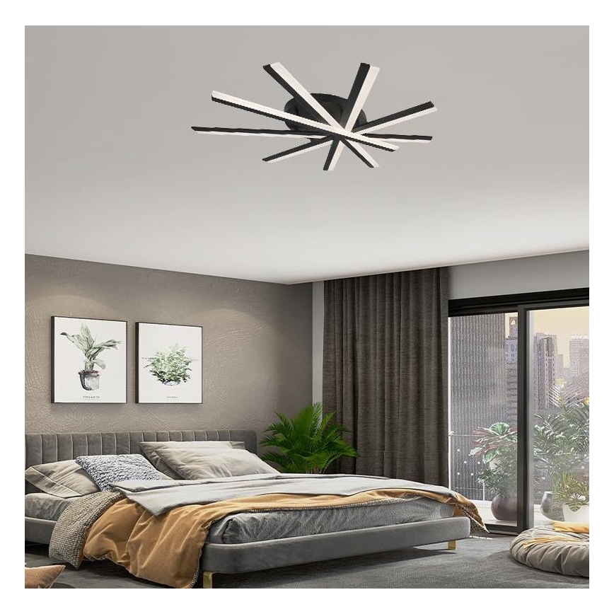 Dimbare LED bevestigde hanglamp LED/75W/230V 3000-6500K + afstandsbediening