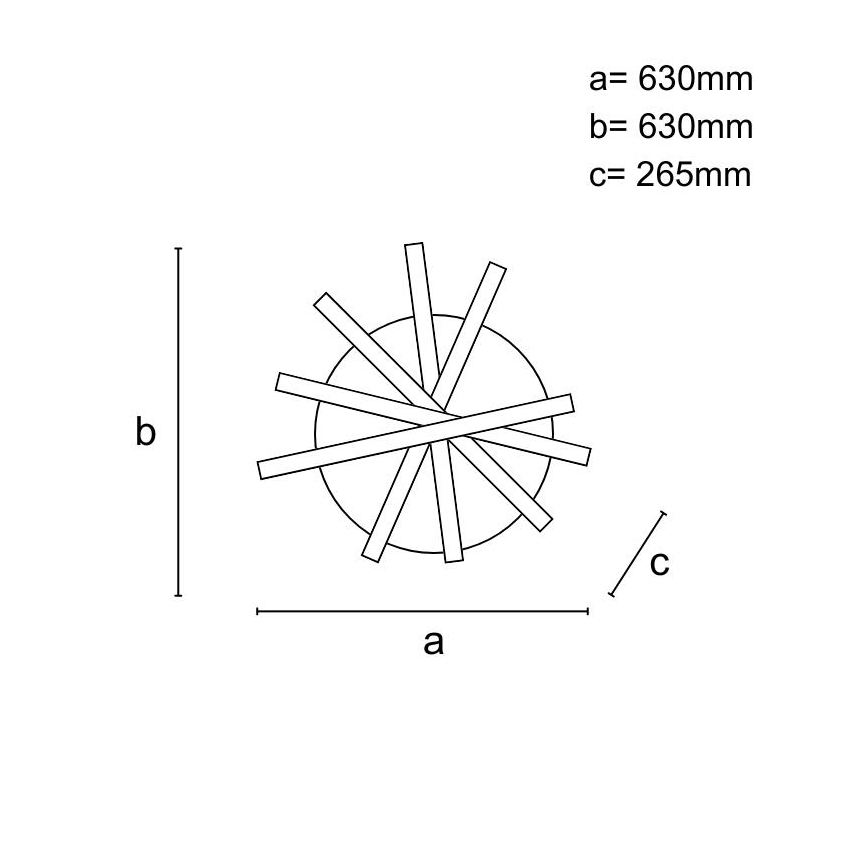 Dimbare LED bevestigde hanglamp LED/75W/230V 3000-6500K + afstandsbediening