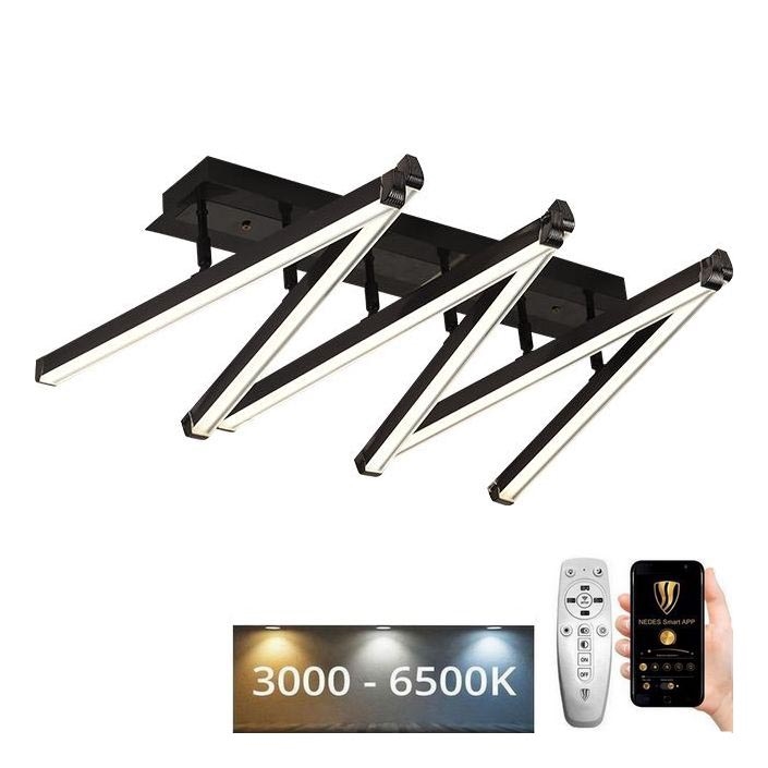 Dimbare LED bevestigde hanglamp LED/75W/230V 3000-6500K + afstandsbediening