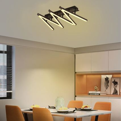Dimbare LED bevestigde hanglamp LED/75W/230V 3000-6500K + afstandsbediening