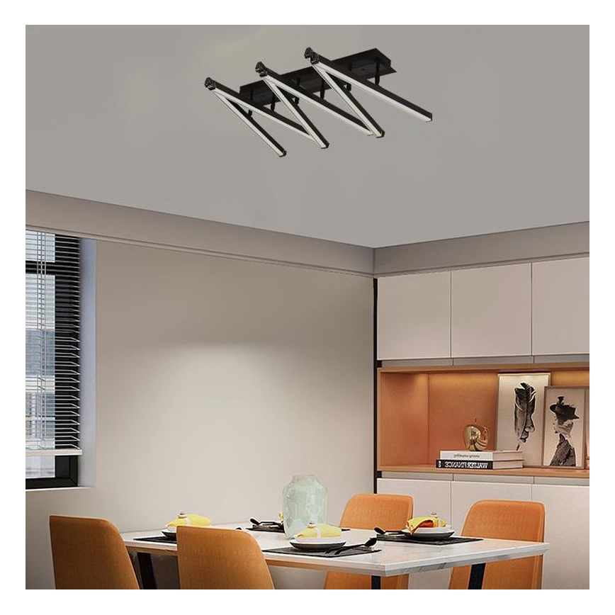 Dimbare LED bevestigde hanglamp LED/75W/230V 3000-6500K + afstandsbediening