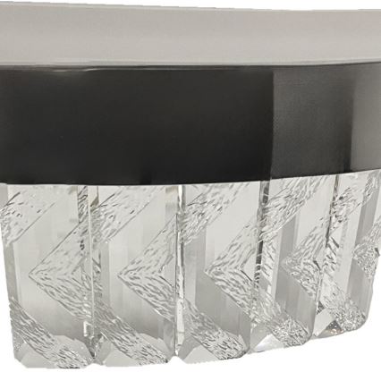 LED Dimbare kristallen hanglamp LED/75W/230V 3000-6500K mat chroom + afstandsbediening