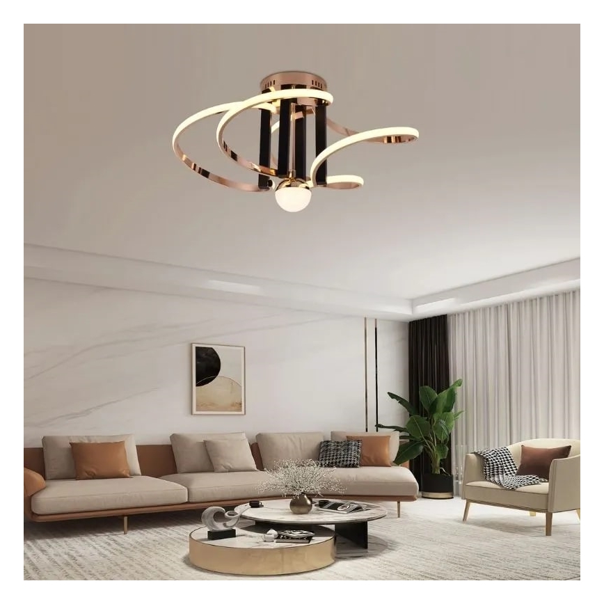 Dimbare LED bevestigde hanglamp LED/80W/230V 3000-6500K + afstandsbediening