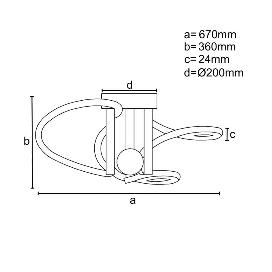 Dimbare LED bevestigde hanglamp LED/80W/230V 3000-6500K + afstandsbediening