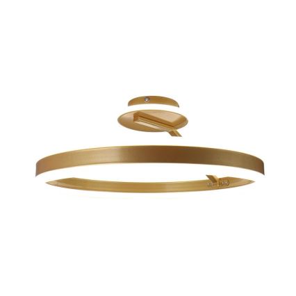 Dimbare LED bevestigde hanglamp LED/86W/230V 3000-6500K goud + afstandsbediening
