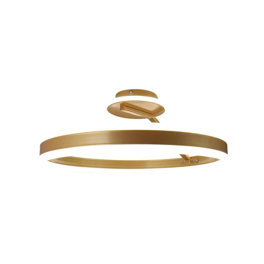 Dimbare LED bevestigde hanglamp LED/86W/230V 3000-6500K goud + afstandsbediening