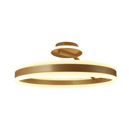 Dimbare LED bevestigde hanglamp LED/86W/230V 3000-6500K goud + afstandsbediening