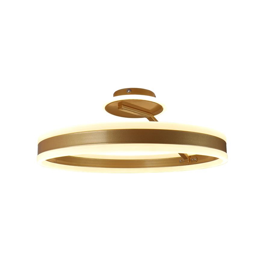 Dimbare LED bevestigde hanglamp LED/86W/230V 3000-6500K goud + afstandsbediening