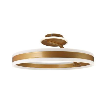 Dimbare LED bevestigde hanglamp LED/86W/230V 3000-6500K goud + afstandsbediening