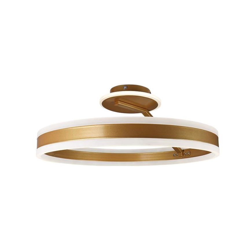 Dimbare LED bevestigde hanglamp LED/86W/230V 3000-6500K goud + afstandsbediening