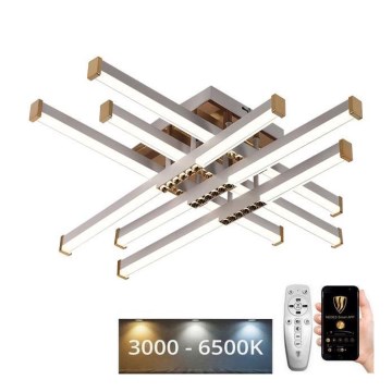 Dimbare LED bevestigde hanglamp LED/90W/230V 3000-6500K + afstandsbediening