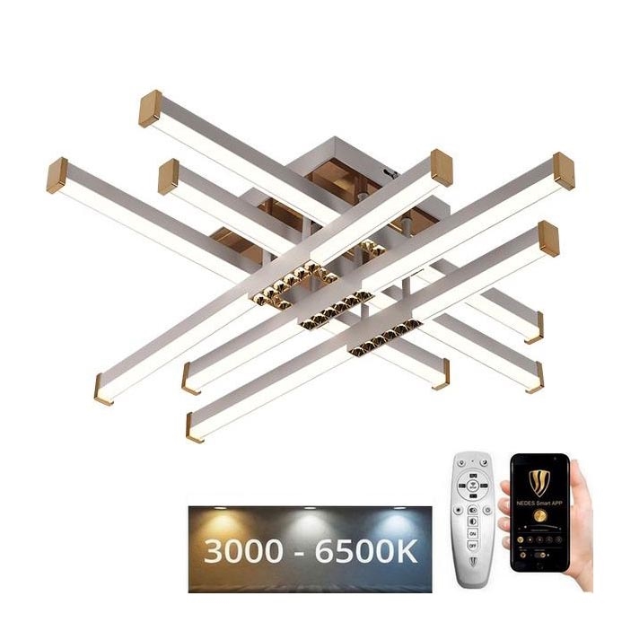 Dimbare LED bevestigde hanglamp LED/90W/230V 3000-6500K + afstandsbediening