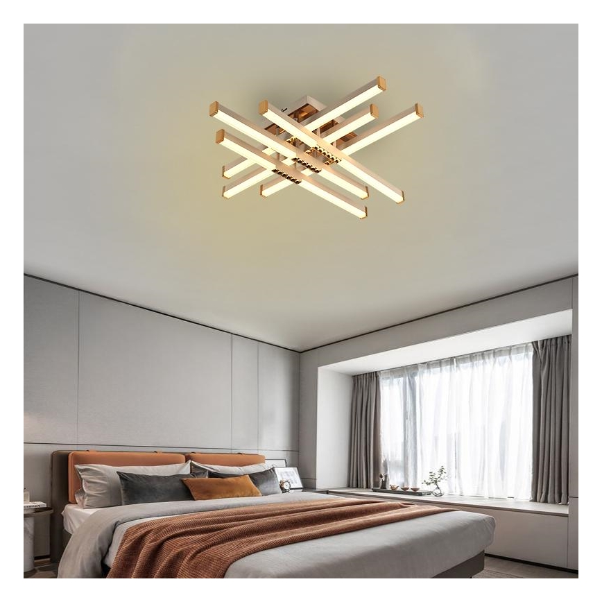 Dimbare LED bevestigde hanglamp LED/90W/230V 3000-6500K + afstandsbediening