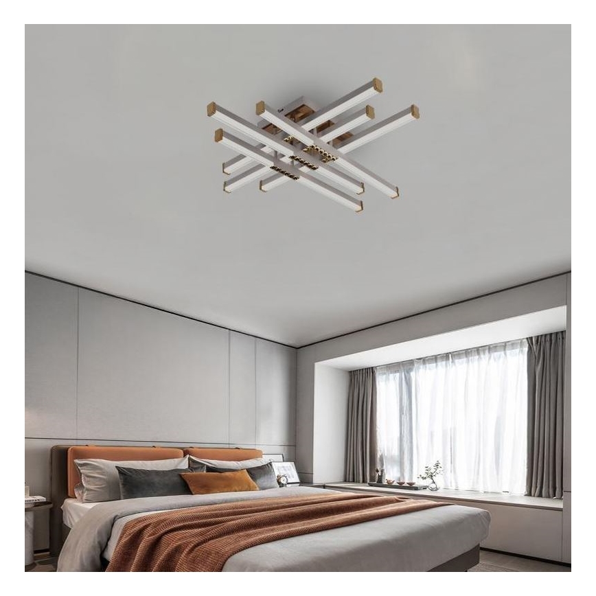 Dimbare LED bevestigde hanglamp LED/90W/230V 3000-6500K + afstandsbediening
