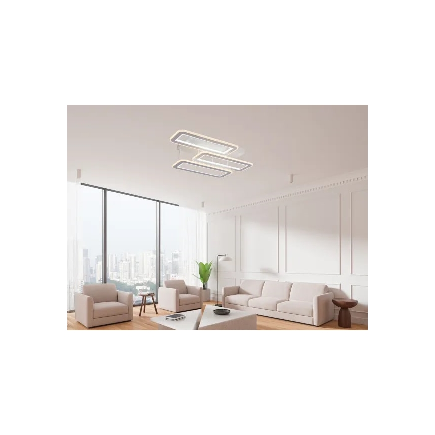 Dimbare LED bevestigde hanglamp LED/90W/230V 3000-6500K + afstandsbediening