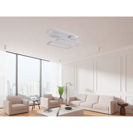 Dimbare LED bevestigde hanglamp LED/90W/230V 3000-6500K + afstandsbediening