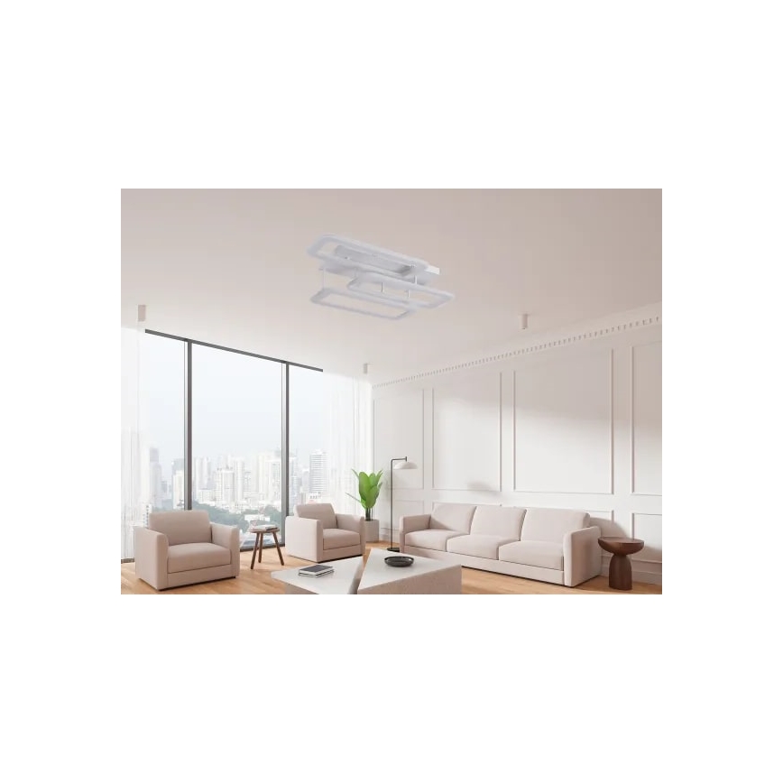 Dimbare LED bevestigde hanglamp LED/90W/230V 3000-6500K + afstandsbediening