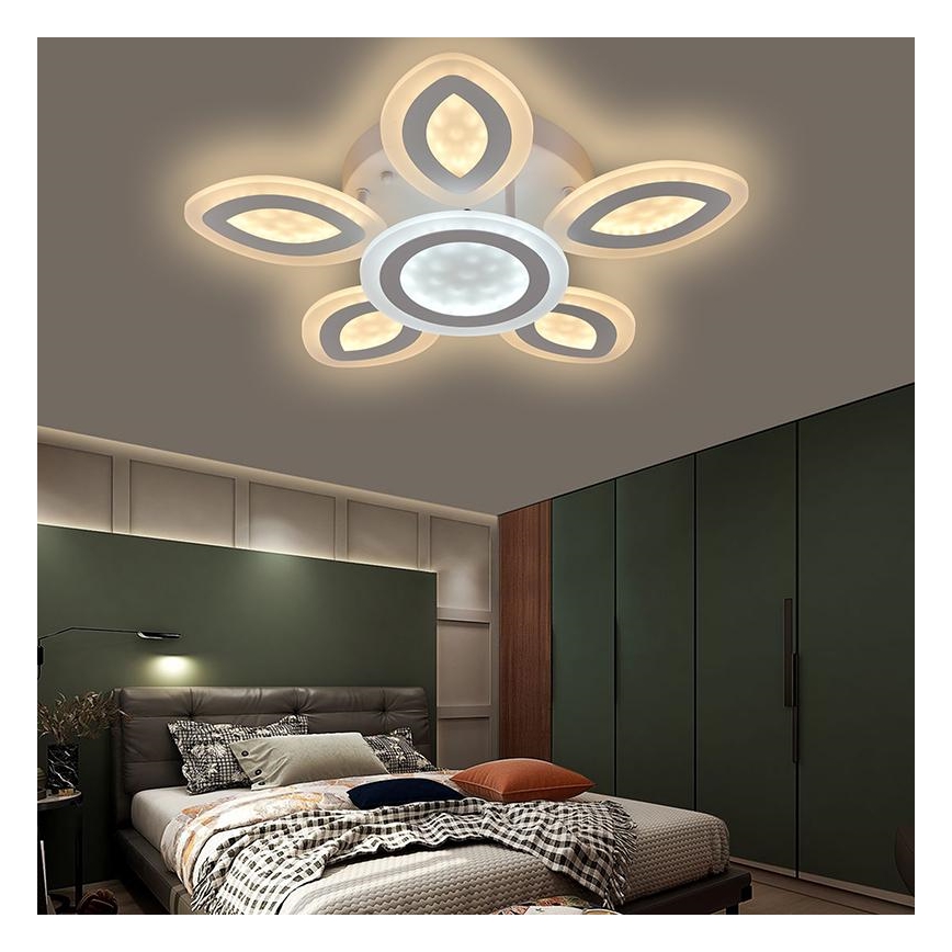 Dimbare LED bevestigde hanglamp LED/95W/230V 3000-6500K + afstandsbediening