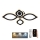 Dimbare LED bevestigde hanglamp LED/95W/230V 3000-6500K + afstandsbediening