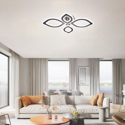 Dimbare LED bevestigde hanglamp LED/95W/230V 3000-6500K + afstandsbediening